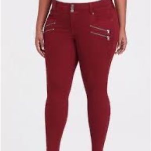 Torrid red denim jegging